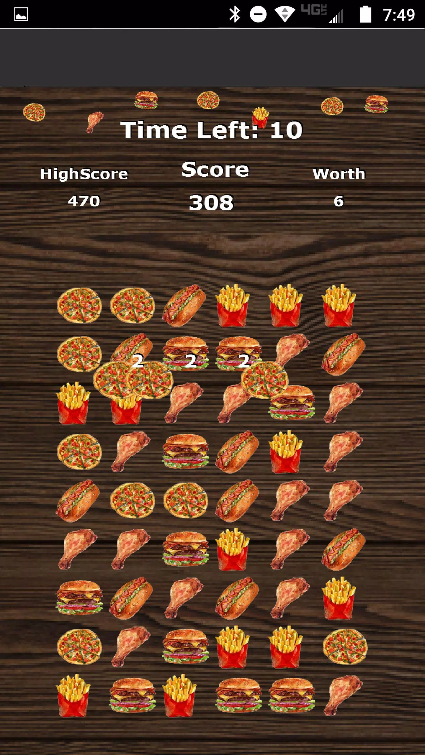 披萨汉堡比赛3游戏(Pizza Burger Match 3)图1