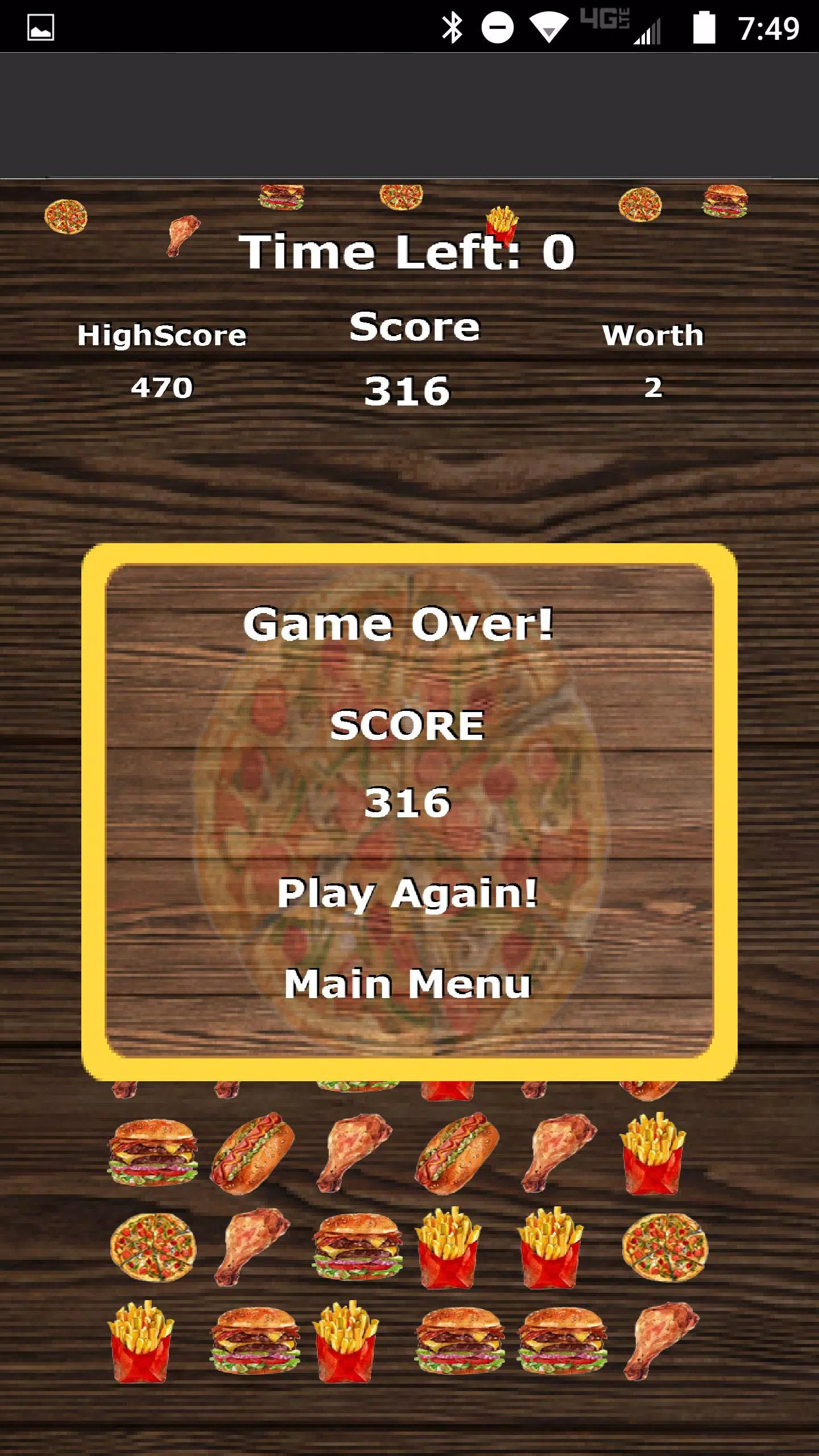 披萨汉堡比赛3游戏(Pizza Burger Match 3)图3