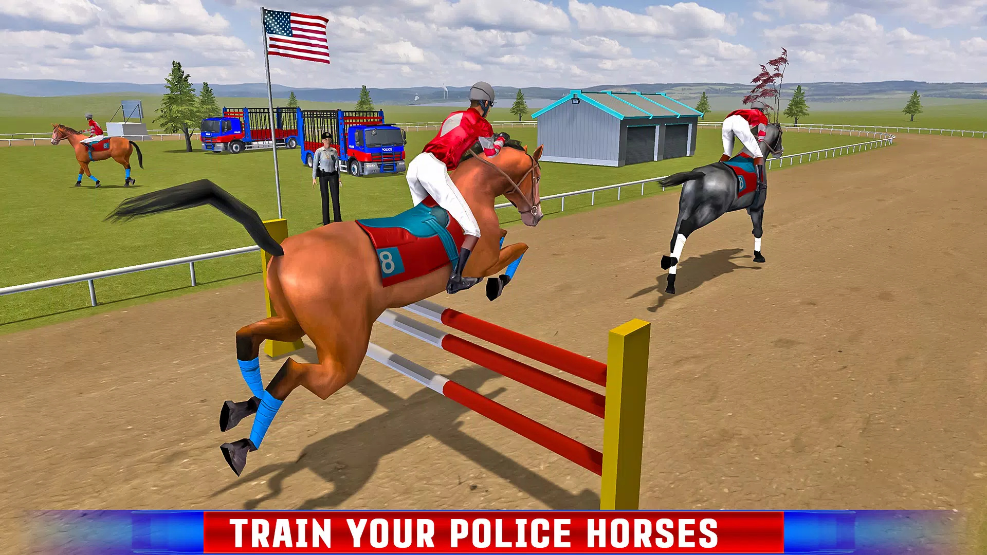 美国警犬马运输卡车游戏(US Police Dog Horse Transport Truck)图2