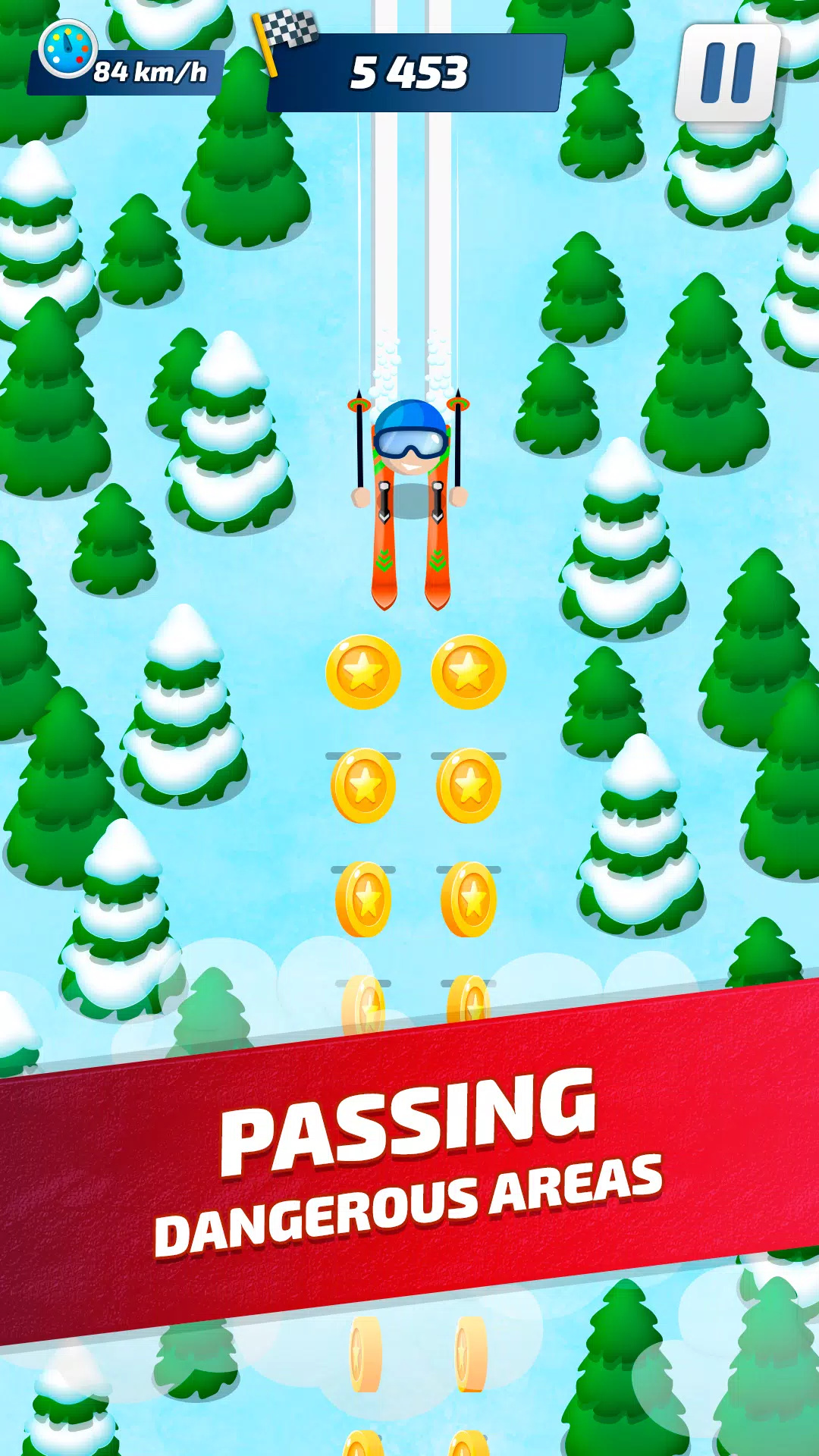 滑雪道冬季比赛游戏(Ski Run Winter race)图3