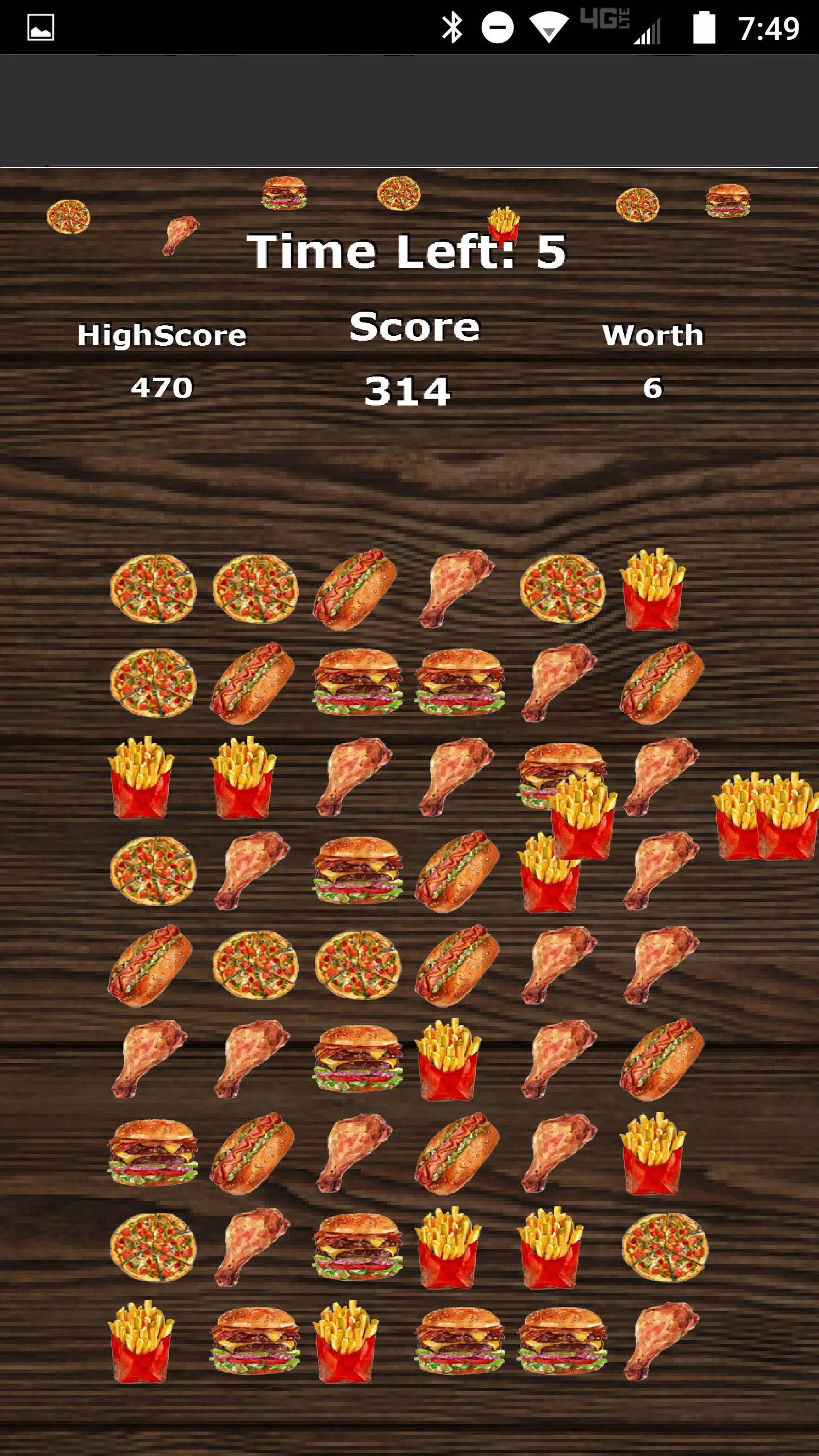 披萨汉堡比赛3游戏(Pizza Burger Match 3)图2