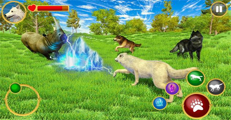 野狼模拟器3D(Wild Wolf Simulator 3D)图2