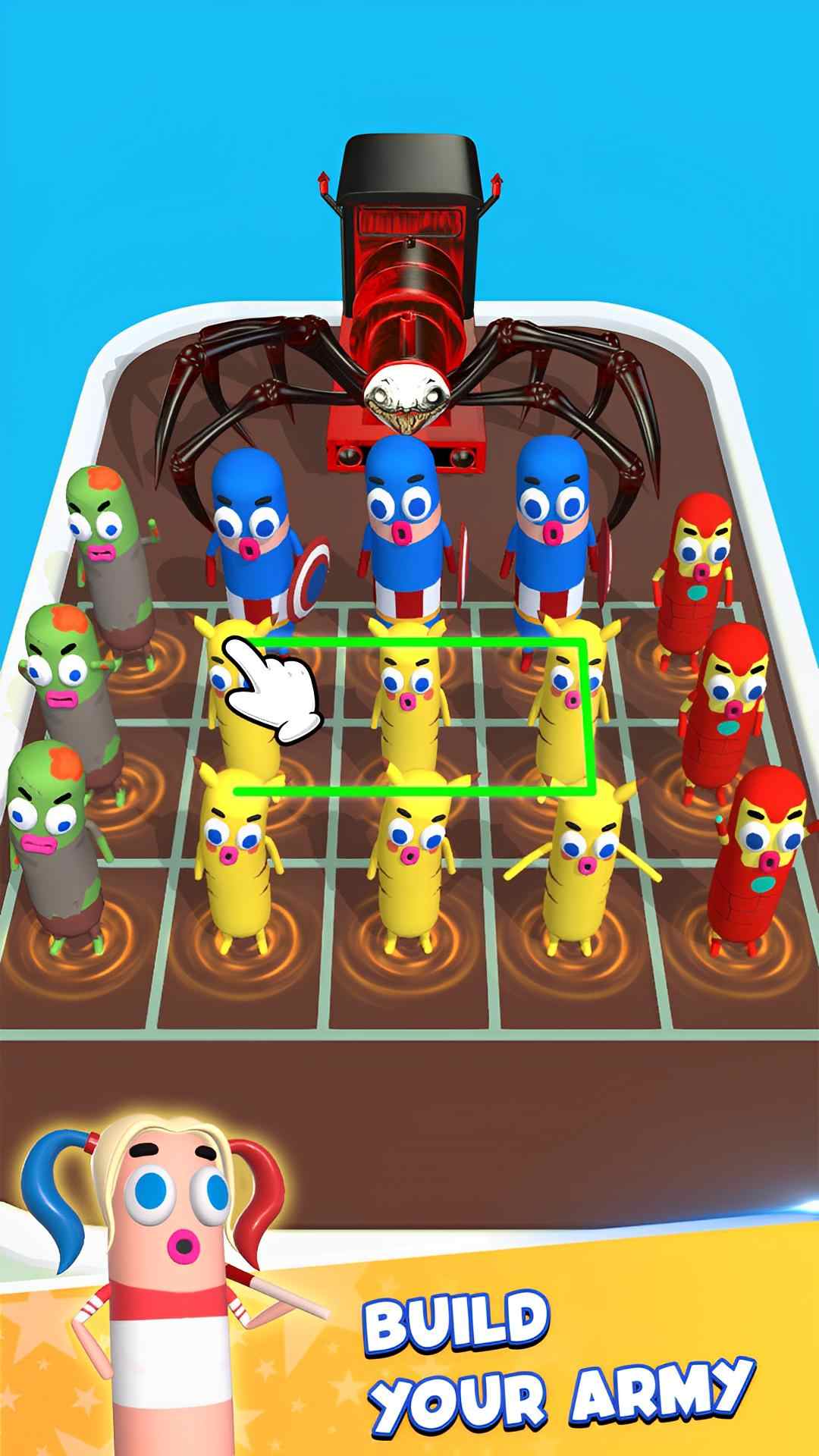香肠怪物世界(Merge Master: Monster Run 3D)图4