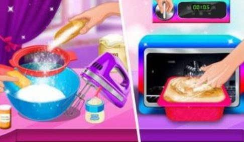 女孩化妆和蛋糕(Makeup and Cake Games for girls)