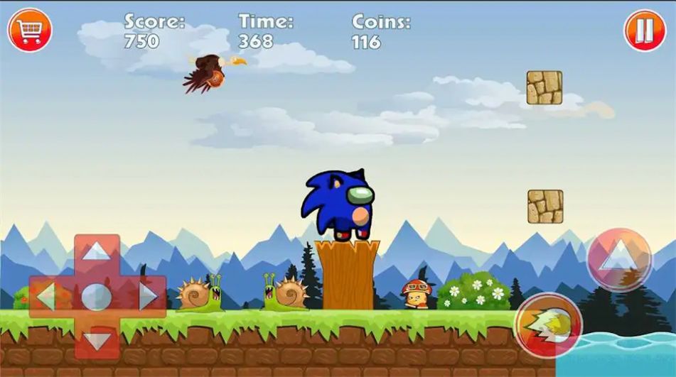 蓝色冒名顶替者大冒险（bleu hedgehog Runner Dash）图1