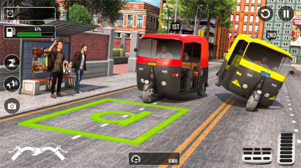 City Tuk Tuk Rickshaw Game 3D