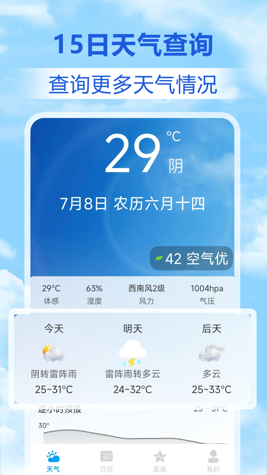 准点本地天气app