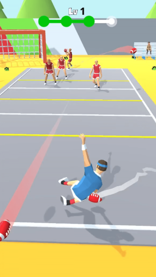 躲避球竞赛游戏