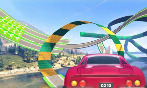 GT赛车特技赛车(Mega Ramps Stunt Car)图2