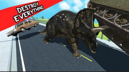 Dinosaur Road Rampage游戏图2