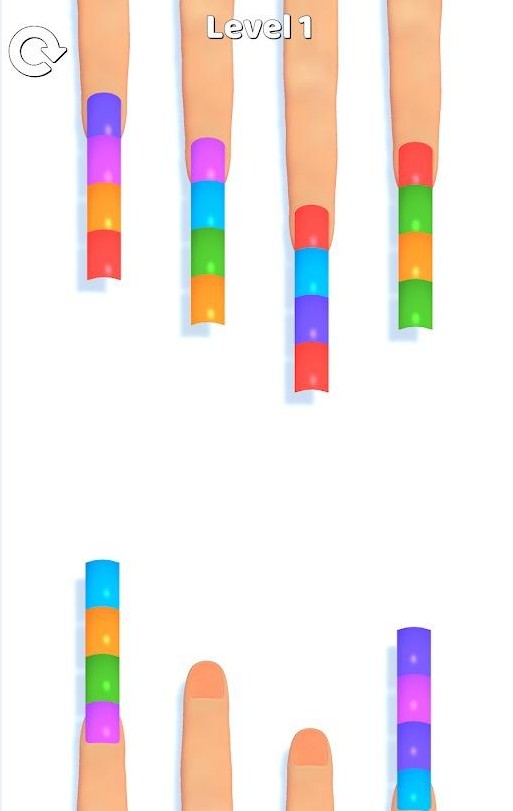 指甲分类（Nail Sort）游戏图1