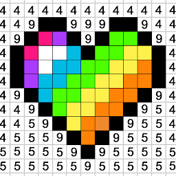 DIY数字油画图标