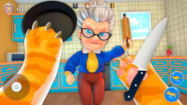 Bad Cat Simulator: Prank Gran