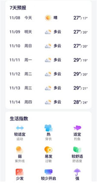 萤火虫天气日历app图3