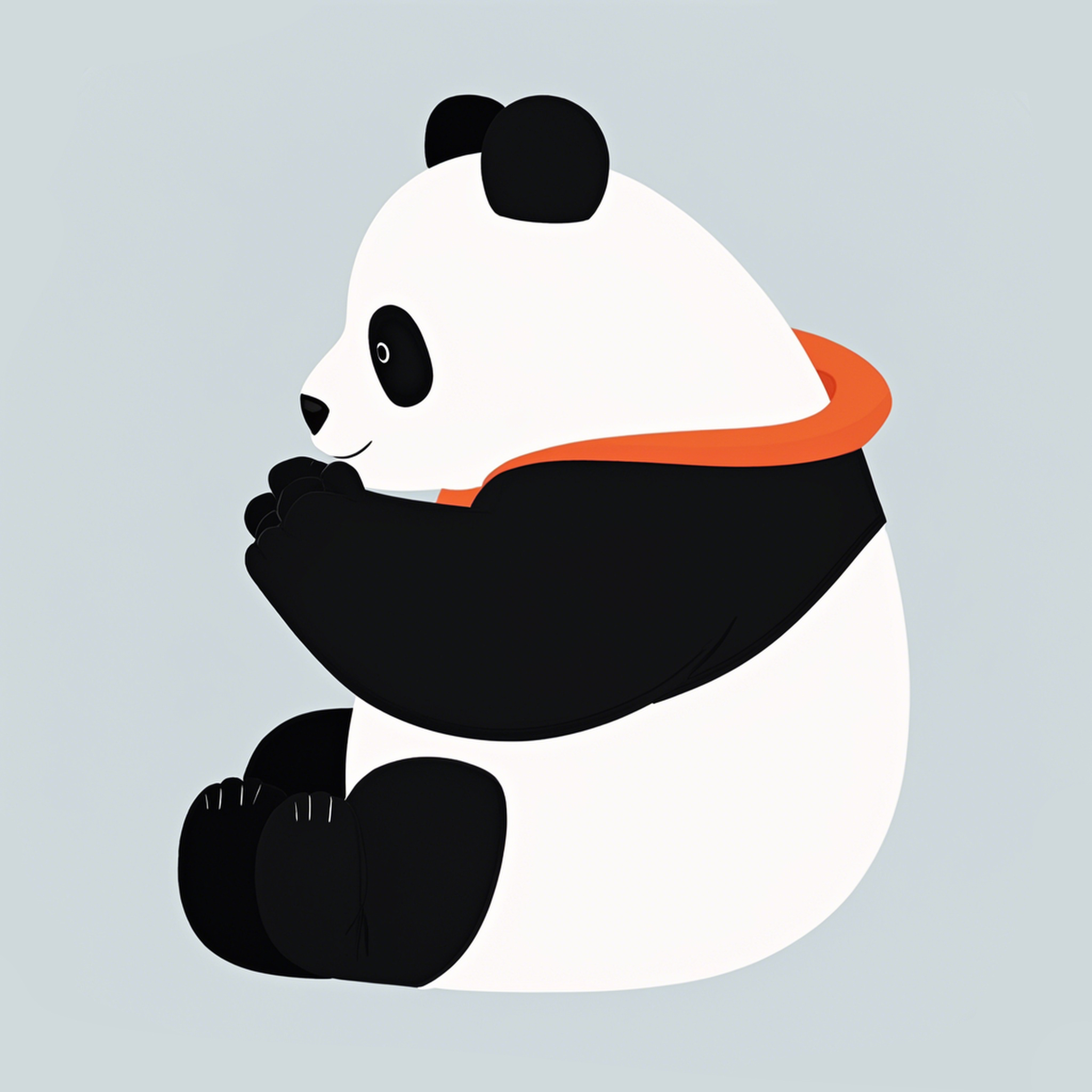 熊猫吃短信图标