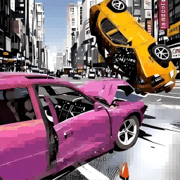 赛车冲撞游戏图标