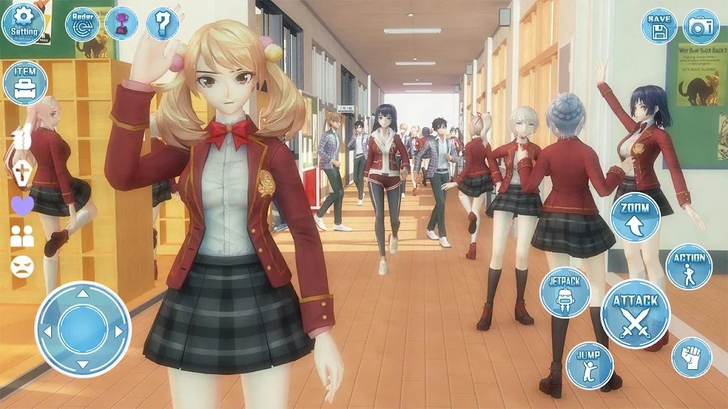 Anime School Girl Dating Sim图2