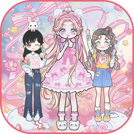童话公主少女化妆图标