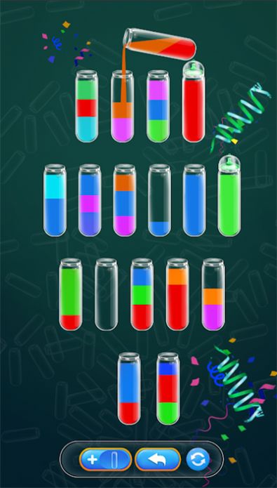 水色分类拼图游戏(Water Color Sorting Puzzle)图2
