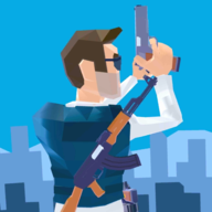 Polygon Cover Shooter: City Police Vs. Mob War图标