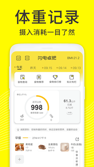 闪电减肥饮食记录图4