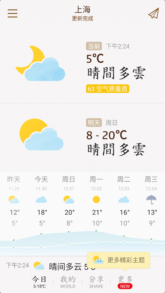 我的天气APP图1