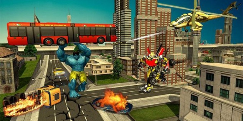 Superhero Monster City Battle游戏