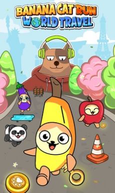 香蕉猫跑酷：世界之旅游戏图3
