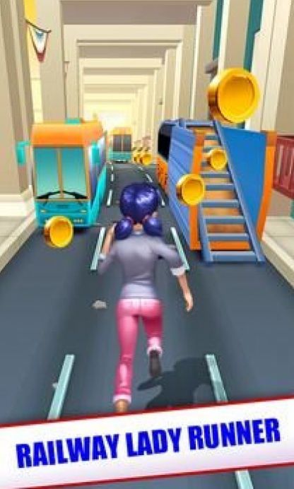 Railway Lady Runner游戏图2