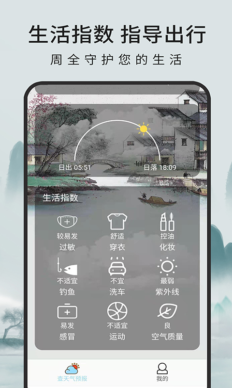 一毫天气预报APP图2