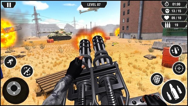 Machine Gun Games War Action