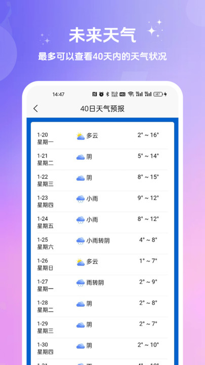 小橙每日天气app图3