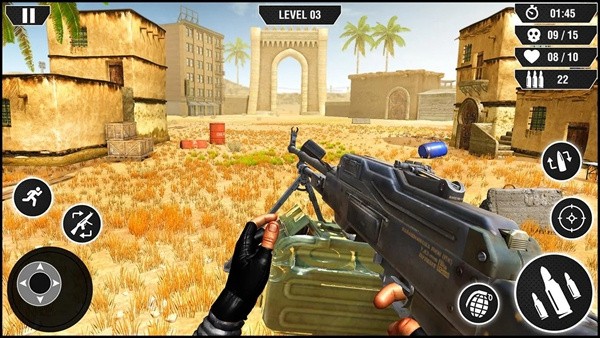Machine Gun Games War Action图2