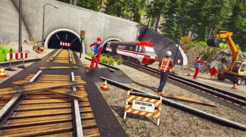 Railway Train Track Construction