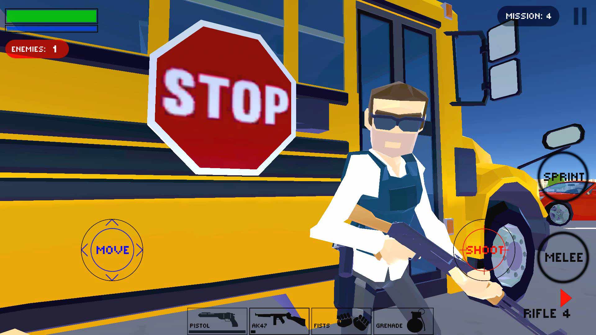 Polygon Cover Shooter: City Police Vs. Mob War图2