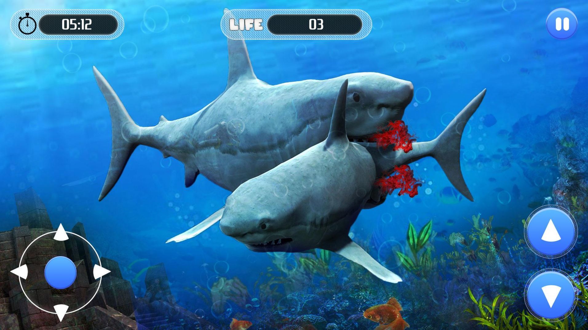 White Shark Attack Mission 3D图2