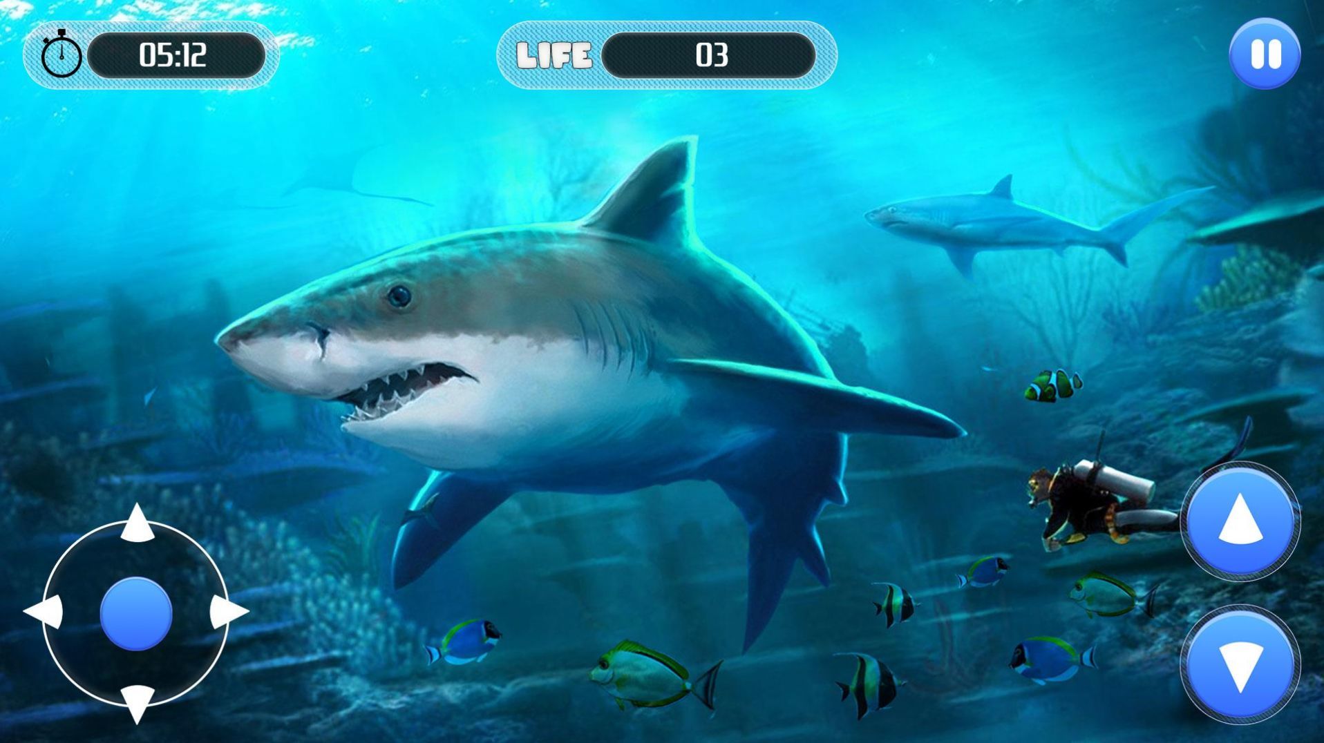 White Shark Attack Mission 3D图1