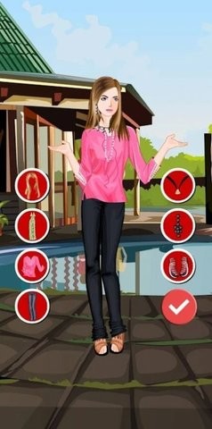 Bungalow Holiday Dress Up游戏图2