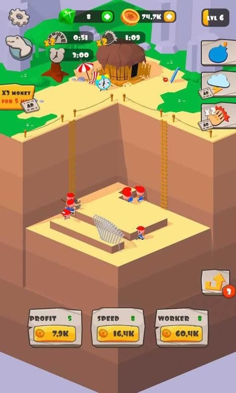 Idle Archeology Tycoon游戏图1