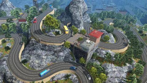 旅游教练公路驾驶游戏(Tourist Coach Dangerous Offroad)图3
