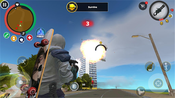 绳索英雄罪恶之城2Rope Hero: Mafia City Wars图2