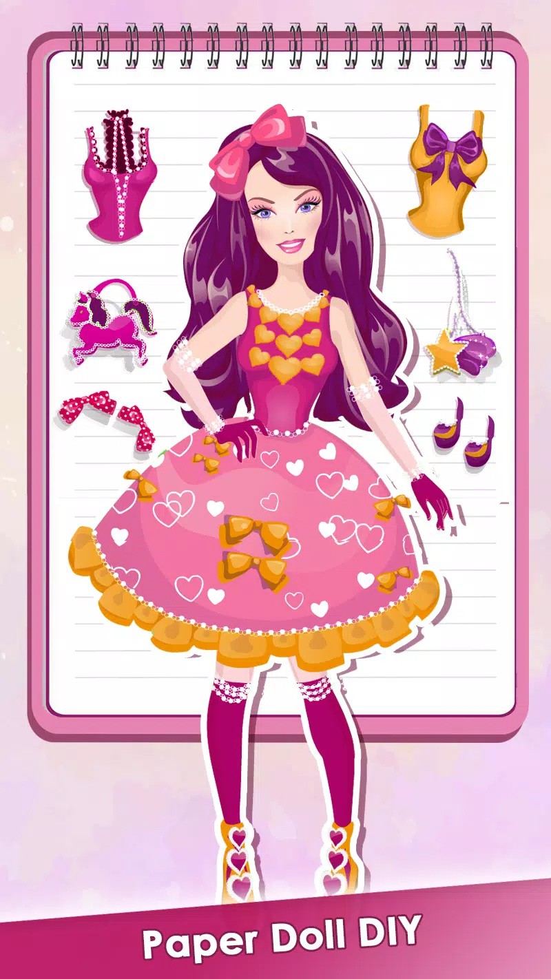 纸娃娃装扮日记游戏(Paper Doll Diary: Dress Up DIY)图1
