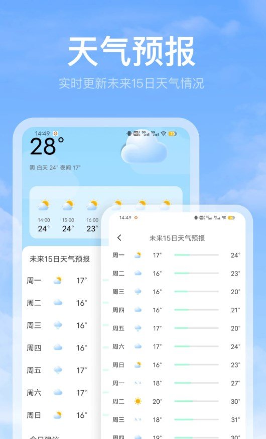 比特鹿黄历天气雷达app图1