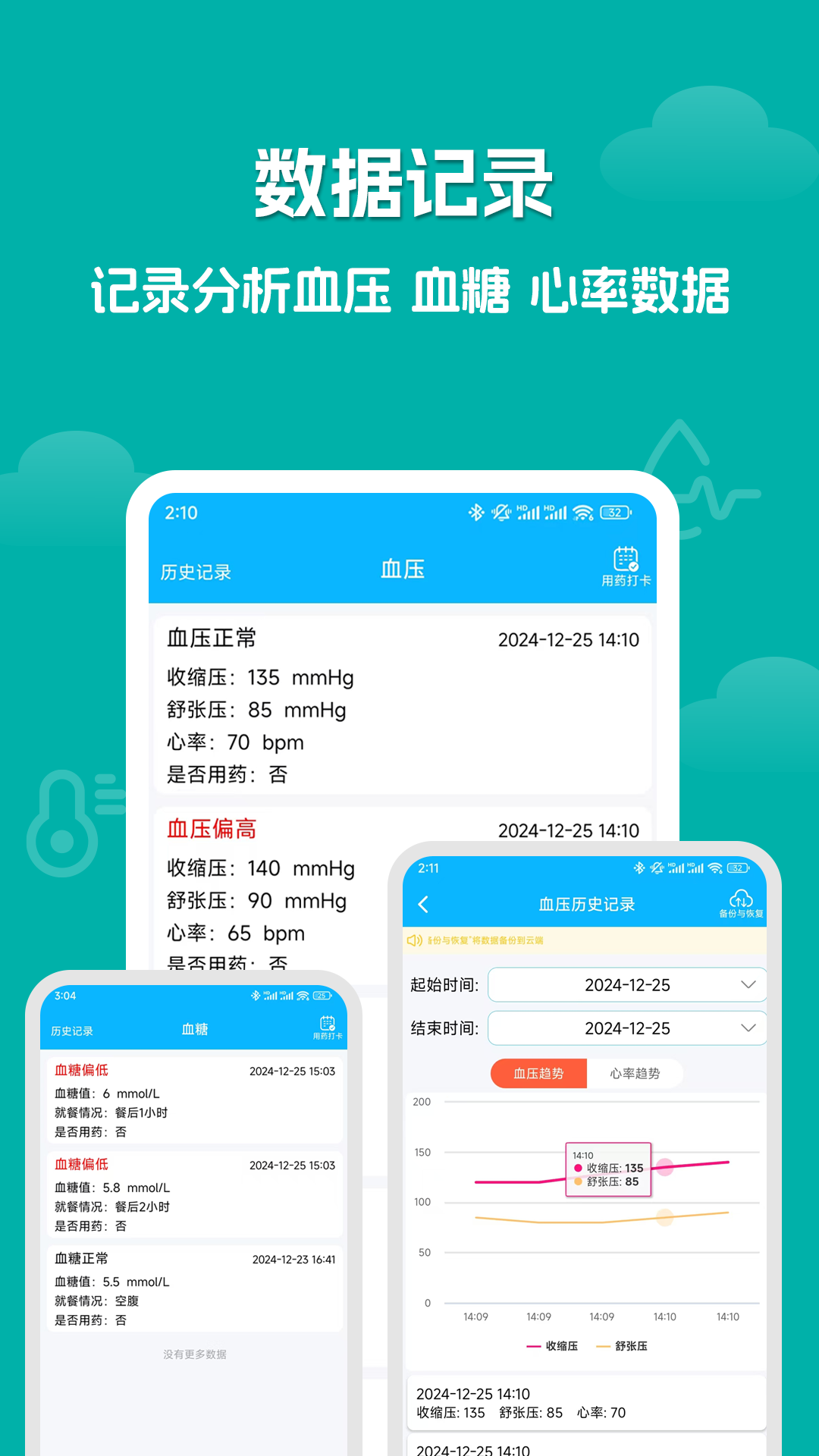 血压血糖记录大师app