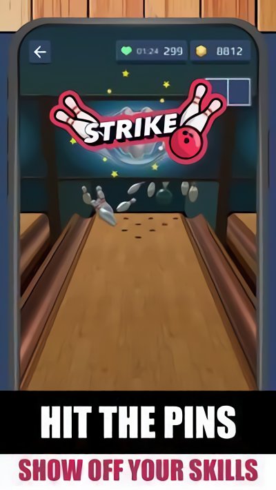 保龄球击球(Bowling Strike)游戏