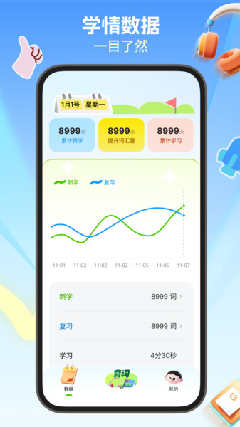 鲸鱼星单词app图3