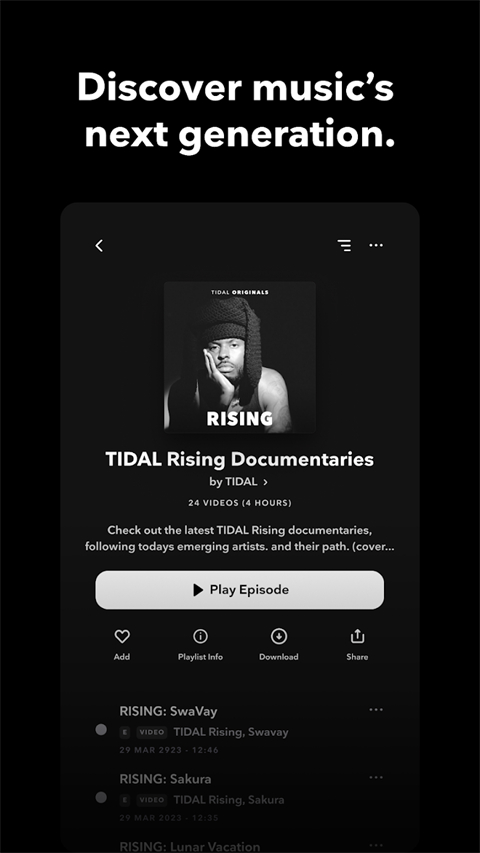 TIDAL app图3