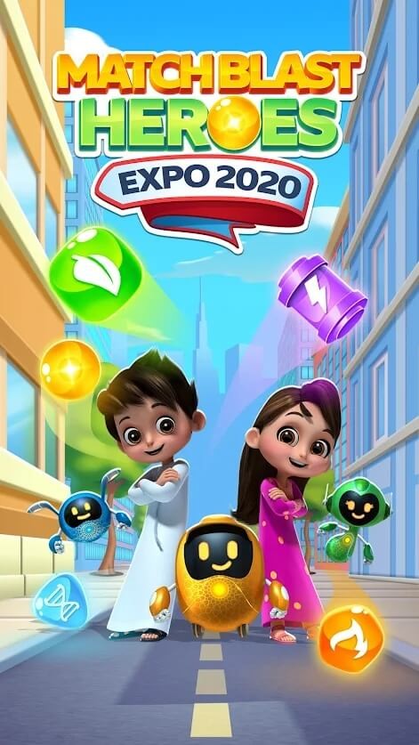 Match Blast Heroes : Expo 2020游戏图1