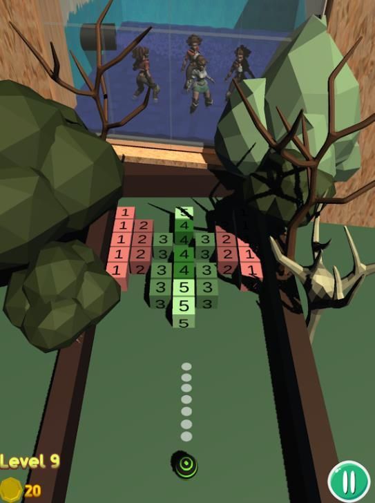 Save Locked Bricks Breaker游戏图2