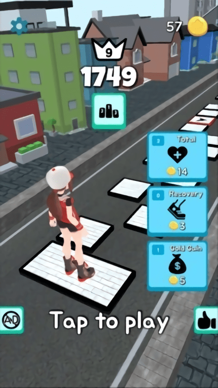 跳跃女高中生游戏图1